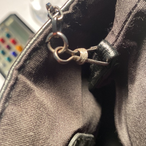 Big Buddha black with white beading envelope clutch - Picture 12 of 12